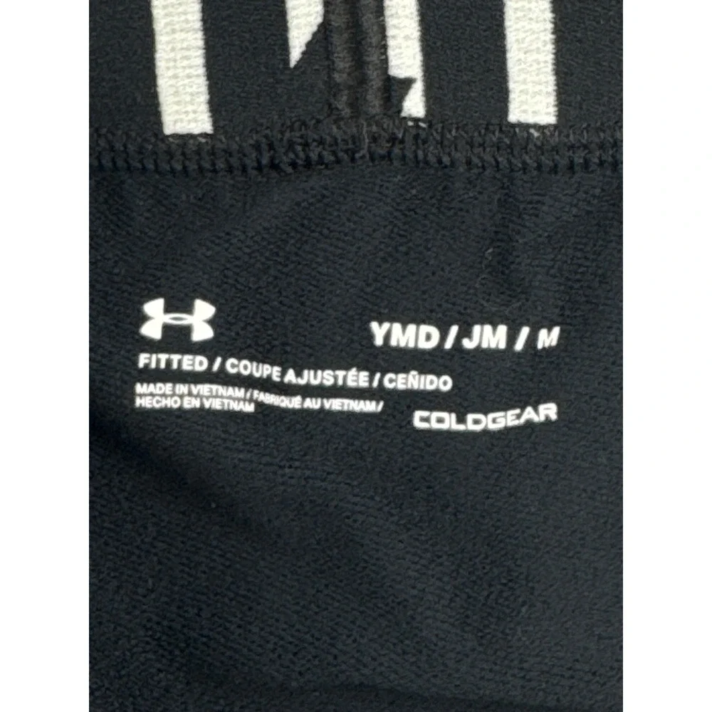 Under Armour Boys ColdGear Fitted Leggings Black Size Medium M Base Layer Tights